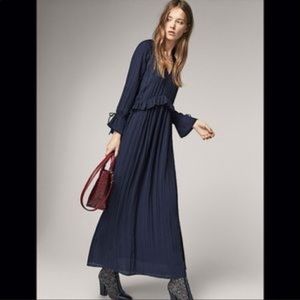 Massimo Dutti Blue Maxi Dress Size M